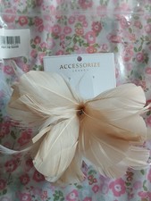 New Monsoon Accessorize Pretty Feather Fascinator Hair Clasp Wedding Races Prom