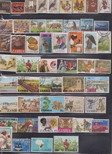 (Z-203) ZAMBIA ASSORTED STAMPS