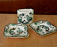 Mason's Chartreuse Ashtrays