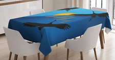 Crane Tablecloth Flying Bird