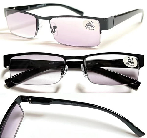 Metal semi rimless men - metal,