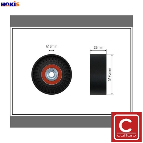 Deflectionguide pulley vribbed - deflectionguide,