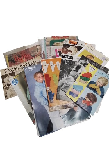 Vintage knitting and - and, crochet