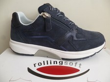 Gabor Women's Sneaker Sports Shoes Slipper Shoes Leather Blue 4687836