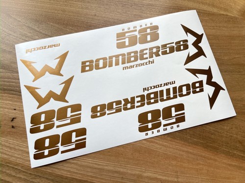 Marzocchi bomber decals - marzocchi,