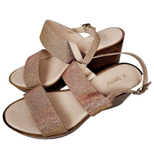 Soleflex rose gold strappy - gold,