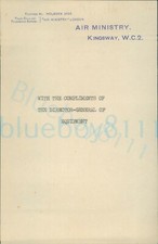 1930s RAF Air ministry headed