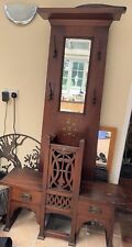vintage wooden hat and coat stand