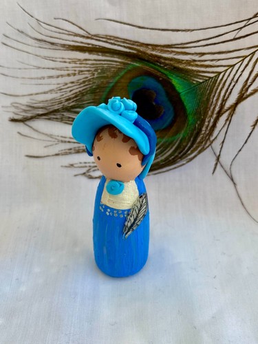 Jane austen wooden peg doll - wooden,