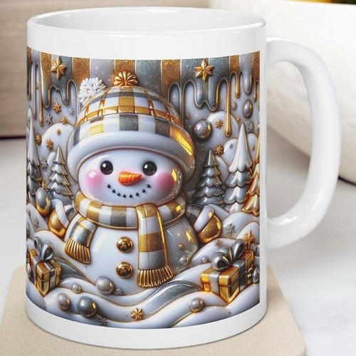 Christmas snowman mug - christmas,