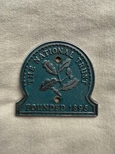 National Trust Metal Car Badge Automobilia Vintage