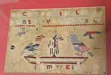 Antique Needlework Sampler