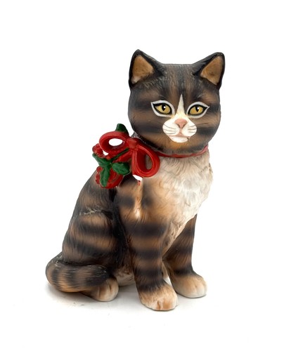 Schmid porcelain tabby cat - porcelain, by