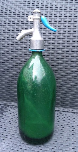 Vintage green glass french - vintage,