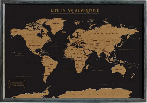 Splosh travel map xl desk - map,