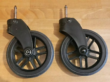 Ickle Bubba Moon Pram Spares Replacement Black Front Wheels x 2 - Free UK P&P