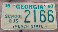 1983 Georgia License Plate