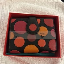 Ladies Leather Polka Purse