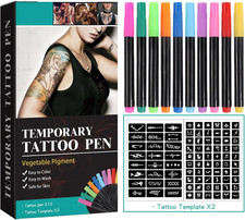 Temporary Tattoo Pen Set Multi