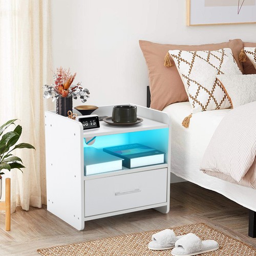 Bedside tables white high - bedside,