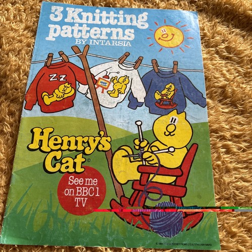 Henry cat intarsia - cat, knitting