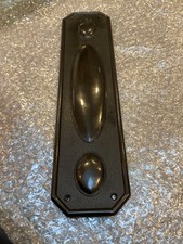 Black Bakelite BROLITE Door Finger Plate