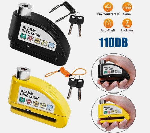 Motorbike security disc lock - security,