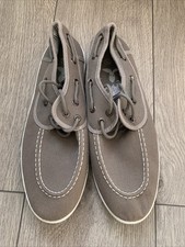 Mad Wax Grey Canvas Boating Style Shoes Size 9 Men’s 