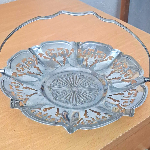 Silver plate pierced - silver,