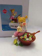 Healthy Greenery Salad Fairie 2012 Enesco Little Kitchen Fairies #4029713 - NIB
