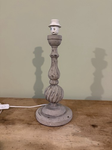 Stone effect rustic grey table