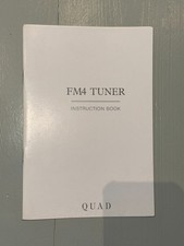 QUAD FM4 TUNER INSTRUCTION