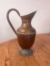 Copper pitcher jug unpolished