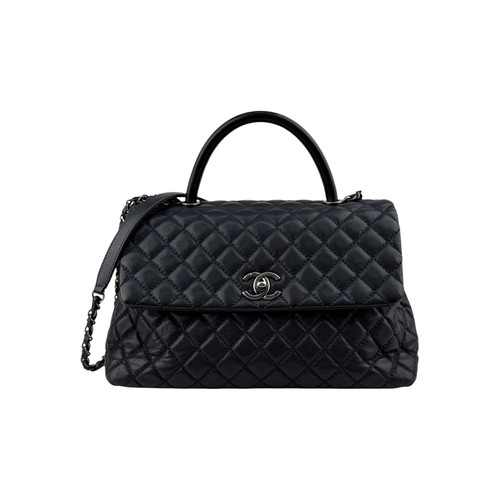 Chanel black quilted caviar - chanel,