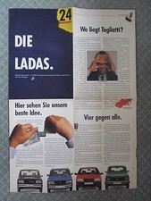 LADA RANGE orig 1988 German Mkt Sales Brochure Prospekt - Nova Samara Niva 4x4