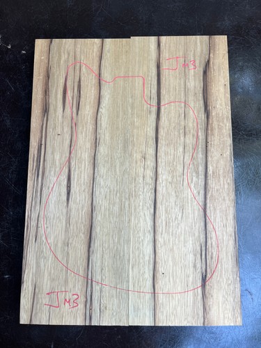 Black limba korina - black, /