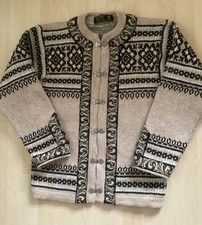 Nordstrikk Virgin Wool Fair Isle Nordic Clasp Cardigan Unsized -Read Description