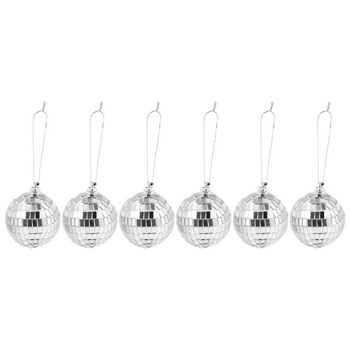 6pcs glass christmas disco - christmas,