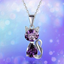 Silver & Purple Cat Amethyst