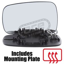 Renault Clio Mk3 Hatchback 2005-2009 Heated Convex Mirror Glass Passenger Side