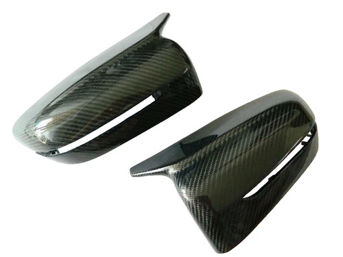 Carbon fiber mirror caps - carbon,