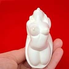 Vintage Hand Carved Nude Lady