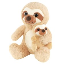 Mum and Baby Sloth Soft Toy