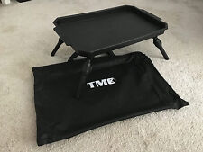 Bivvy Table Lightweight Extendable Legs Terminal Tackle Bait Table, bag. Black