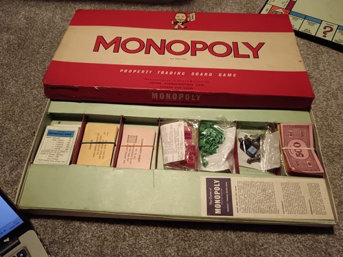 Monopoly vintage red - monopoly, 60's