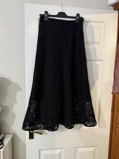 Zara Heavy Lace Black Skirt Sz XS. BNWT.