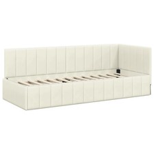 Corner Bed Frame with Headboard Velvet Modern Daybed Space-Saving Sofa  vidaXL