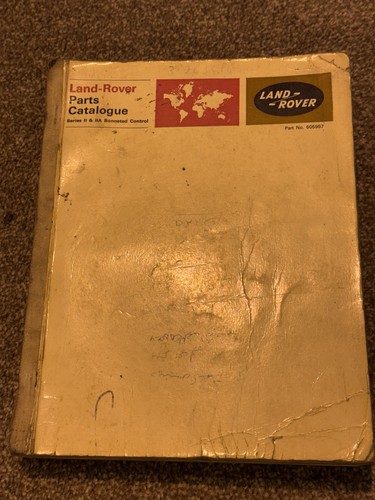Land rover parts catalogue - land,