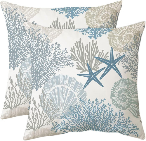 Nautical coastal throw pillow - nautical,