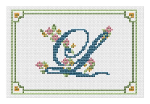 Cross stitch sampler - cross, kit